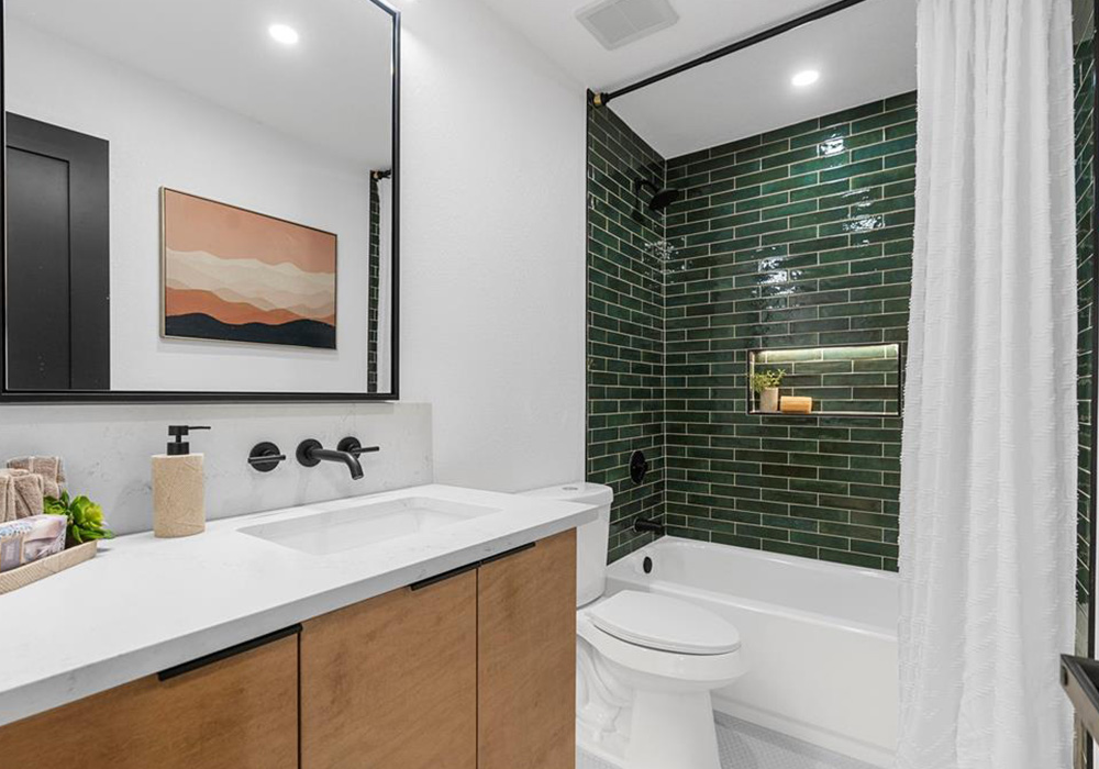 Burly oak Bathroom After