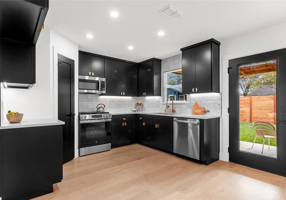Burly oak Kitchen After